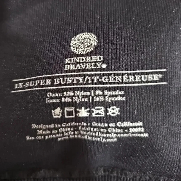 Kindred Bravely Sublime Hands-Free Pumping & Nursing Bra Black Size 1X - Picture 6 of 6